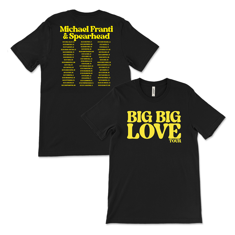 Official Michael Franti Merchandise - Big Love Tour Tee
