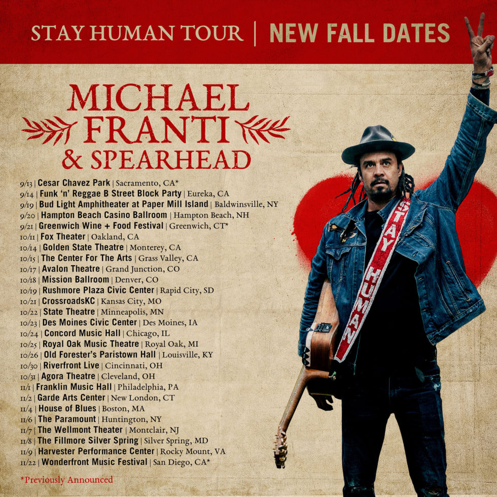 Stay Human Tour Extended Michael Franti & Spearhead