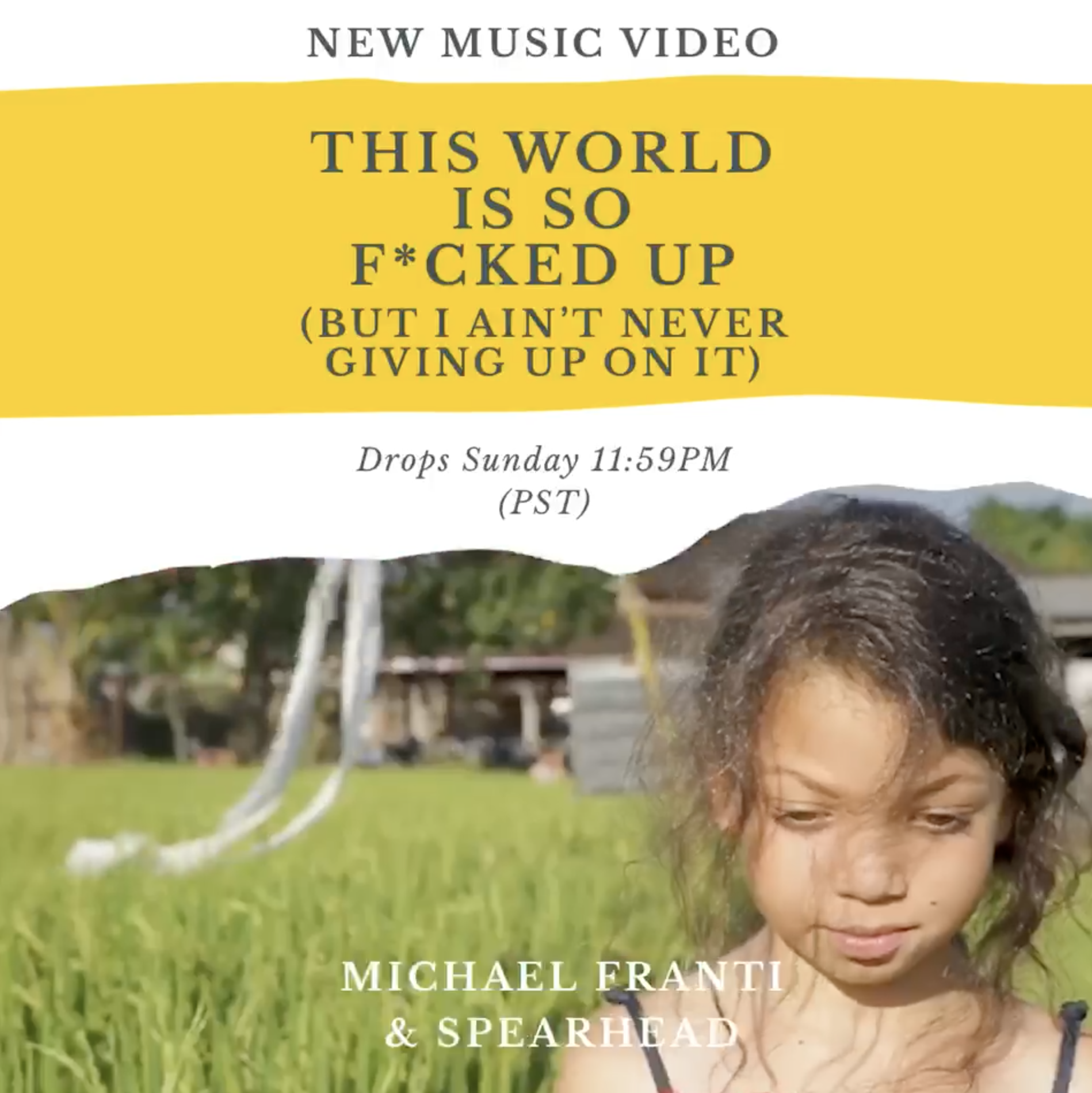 Video Premiere Tomorrow: “This World Is So F*cked Up (But I Ain’t Never Giving Up On It)”